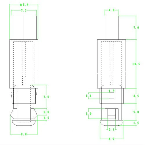A-31-2 Luce a LED rosso 6 mm 220 Volt 1