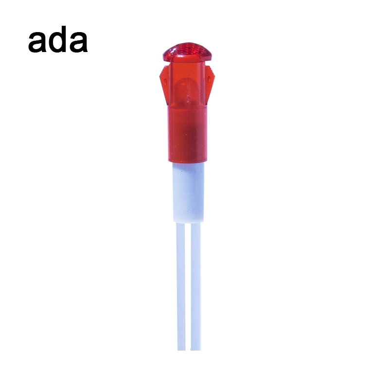 A-12-2 8mm LED rosso Voltage emergenza 110 Volt LED luci indicatore 0