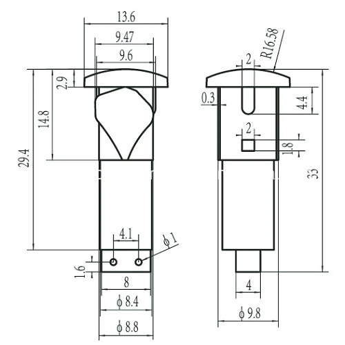 LAMPA DI INDICATORE A-21 10000/15000/25000 HRS Durata di vita 1