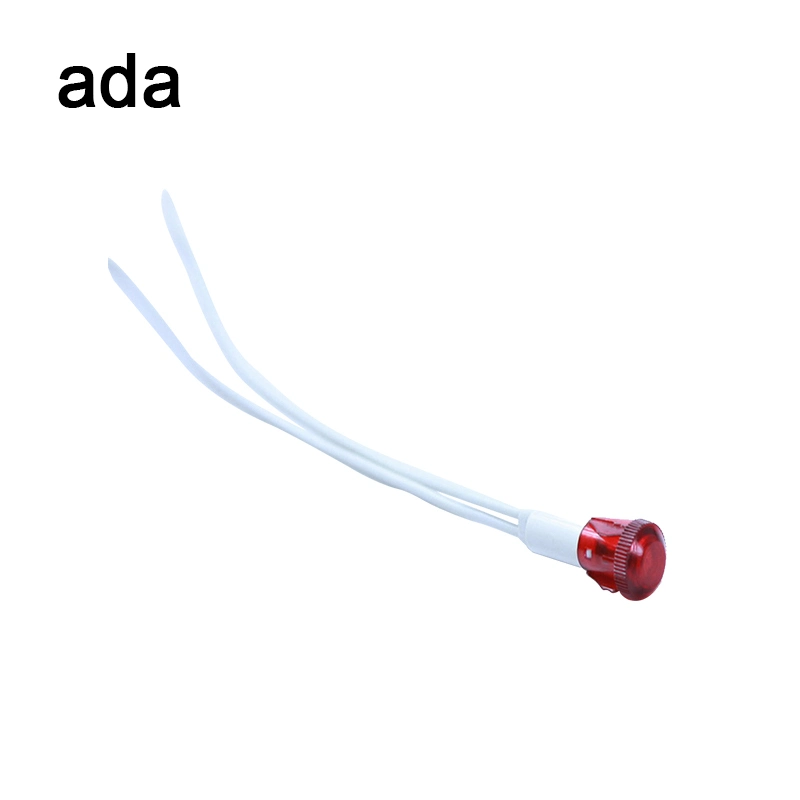 Colore rosso A-24 Diodo a LED 24VDC Indicatore di luce pilota 0.3W Potenza 0