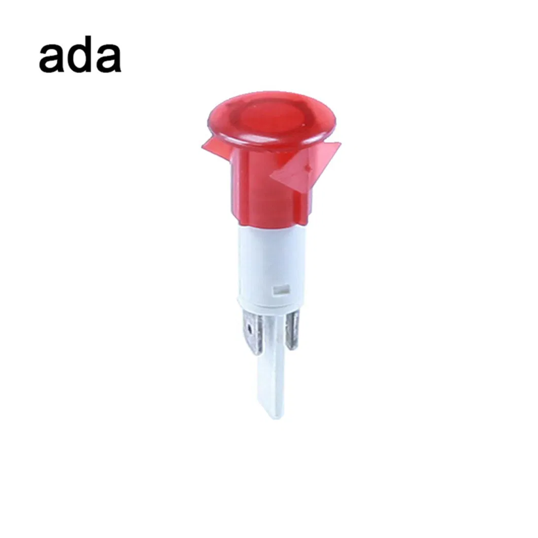 RoHS 12 Volt luci di avvertimento a LED 0,5W A-14-3 Luce pilota rossa 0